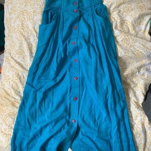 Vintage turquoise long skirt